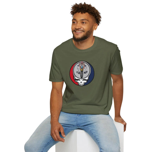 Grateful Dead - Psychle Sam Stealie Grateful Dead T-Shirt - StealieShop
